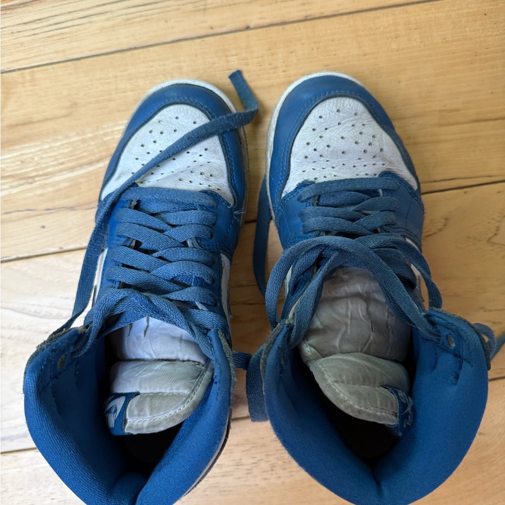 Nike Kids Blue and White High-Top Sneakers